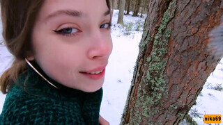 Télen egy gyors pásztoróra az erdőben - Eroticnet