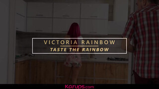 Victoria Rainbow a szép karcsú kicsike tőgyes vörös hajú milf megszexelve - Eroticnet